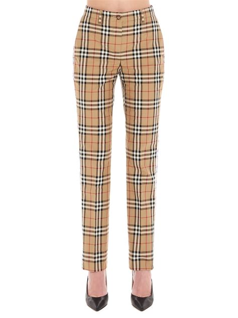 burberry print trousers ebay|Burberry trousers women.